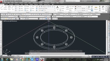 HOW TO CREATE A FLANGE IN AUTOCAD 3D?