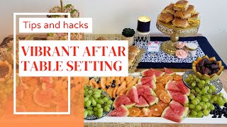 *2024* IFTAR TABLE SETTING | How to do ramadan table setting for BUFFET STYLE PARTY with decorations