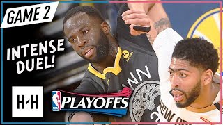 Anthony Davis vs Draymond Green EMOTIONAL Game 2 Duel Highlights 2018 Playoffs - CRAZY Scuffle!