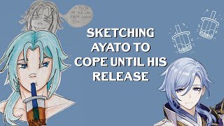lo-fi sketch session starring kamisato ayato