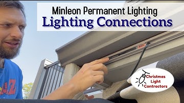 Minleon Permanent Lighting Connections - How to Install Permanent Christmas Lights