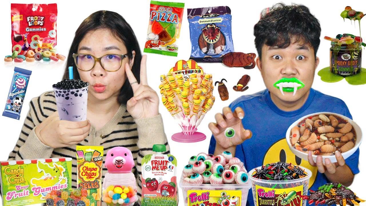 bqThanh Vlog Đồ ăn Kinh Dị Vs Đồ Ăn Dễ Thương !