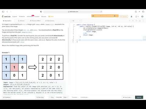Flood Fill #leetcode #csharp #easy