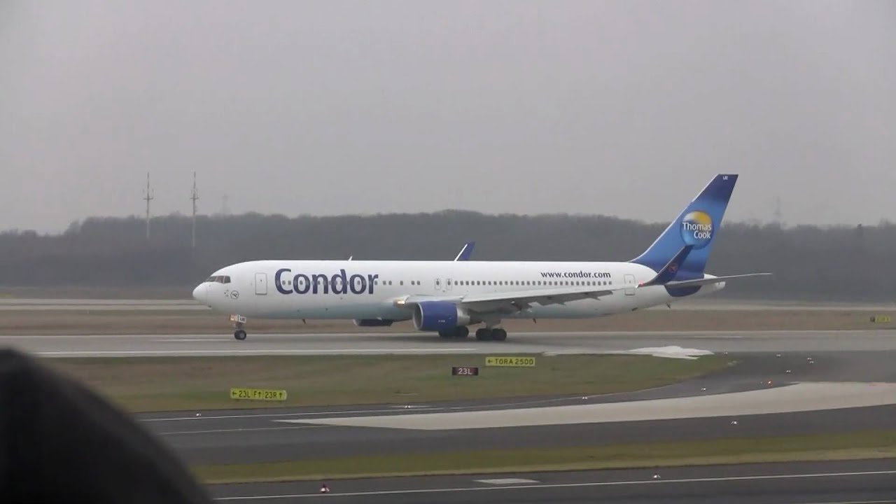 Condor Boeing 767-300ER *Winglets* am Flughafen Düsseldorf - YouTube