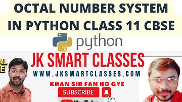 Octal Number System in Python 3️⃣ हिंदी🔴Number System in Computer Science with Python 🔴CBSE Class 11