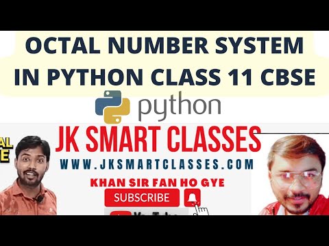 Octal Number System in Python 3️⃣ Hindi🔴Number System in Computer Science with Python 🔴CBSE Class 11