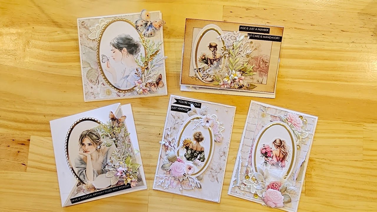 5 quick and easy cards to make. - YouTube