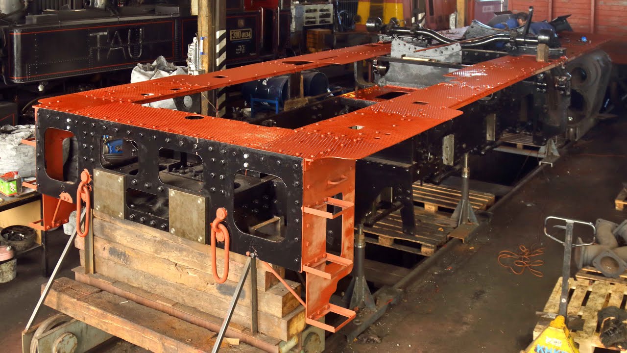 Oprava 434.2315 - 3.část: Práce na rámu, oprava dvojkolí