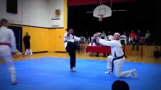 Mr.Mal Performing a combo break for 3rd Dan test.