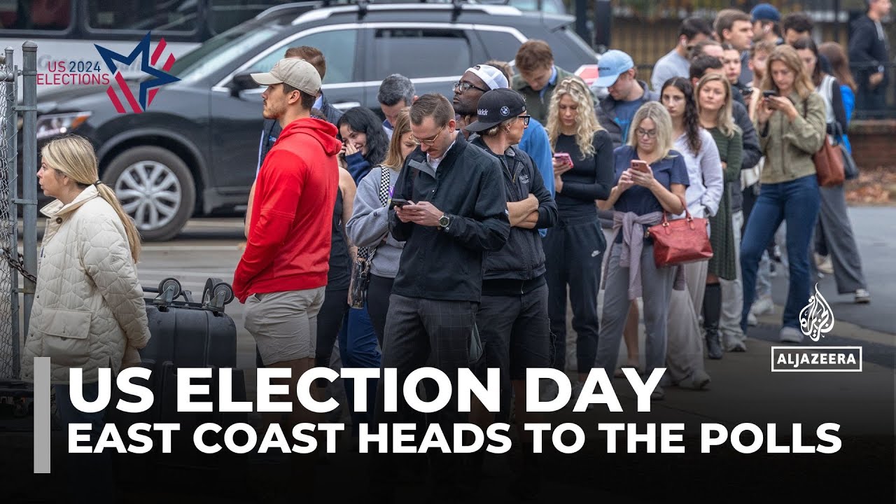 US East Coast voters head to polls as battleground states see record ...