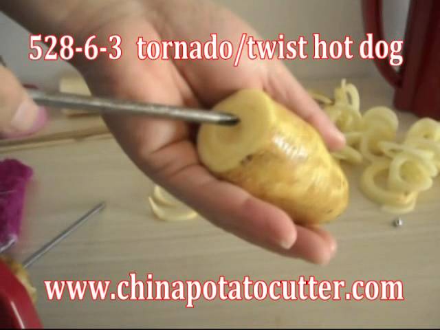 Electric Twist Potato Cutter French Fries Twist Hot Dog Tornado