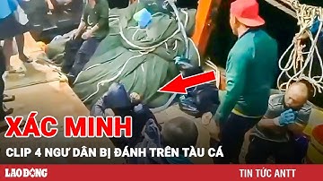 Sáng 9/8 | Xuất hiện clip 6 phút 8 giây vụ 4 ngư dân bị đánh trên tàu cá mặc dù đã quỳ lạy van xin