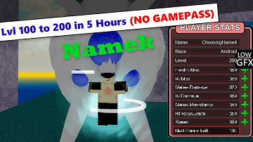 How to Lvl From 100 To 200 in 5 Hours (NO GAMEPASS) | DBZ Final Stand