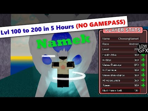 How To Lvl From 100 To 200 In 5 Hours No Gamepass Dbz Final