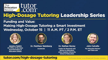 Tutor.com | Funding and Value: Making High-Dosage Tutoring a Smart Investment