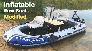 Inflatable Row Boat Modified into a Legit Fishing Boat?! How to Make It