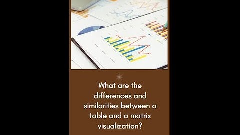 What are the differences and similarities between a table and a matrix visualization in Power BI?