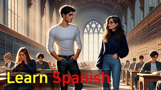 University Life | Learn Spanish Conversation | Spanish Story