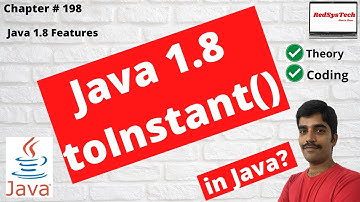 # 198 How to use toInstant() method of java.sql.Time class? |Date Time API|Java Date Time|RedSysTech