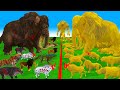 Prehistoric Animals Epic Battle Real Life Animals vs Golden Mammals Animal Revolt Battle Simulator