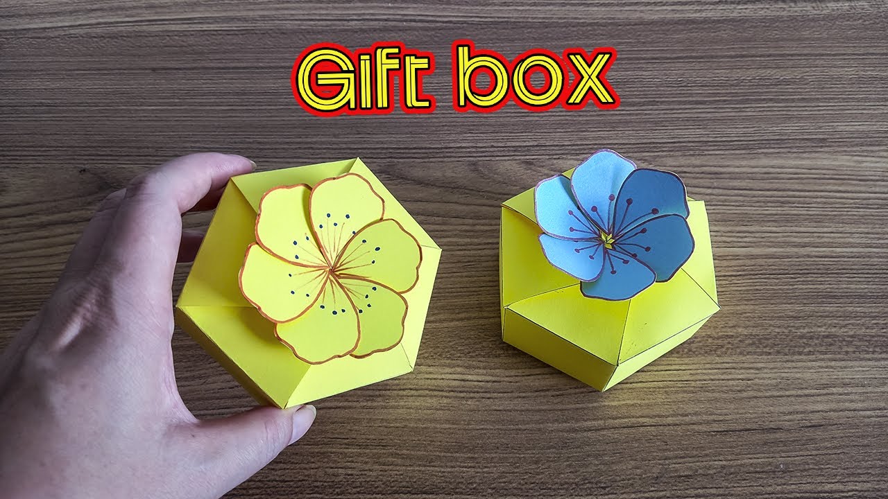 Cách làm hộp quà đơn giản/ How to make a mini gift box