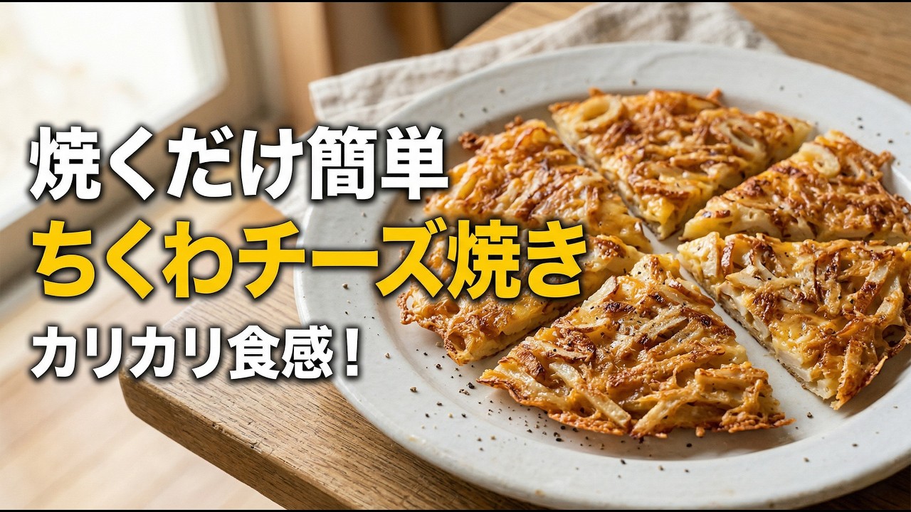 Just Pan-Fry】Crispy Chikuwa Cheese Bake | An Addictive and