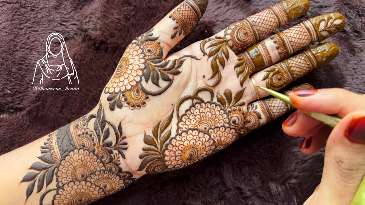 Very Beautiful Stylish Mehndi Design For Hands | Beautiful Latest Henna Design tutorial 