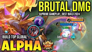 ALPHA BEST BUILD 2024 | BUILD TOP GLOBAL ALPHA GAMEPLAY | MOBILE LEGENDS✓