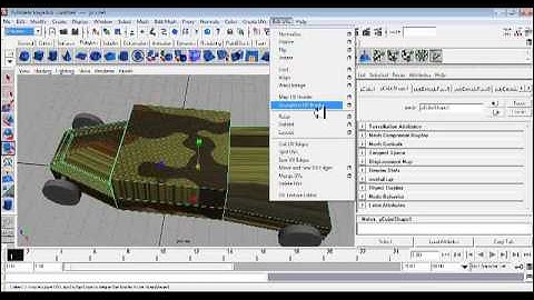 Using The extrude tool and Basic texturing tools in Maya