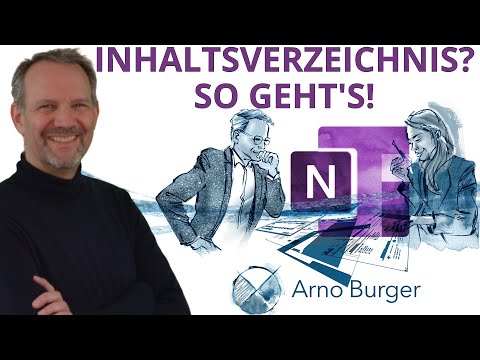 Update SO erstellst DU ein INHALTSVERZEICHNIS in OneNote | Arno Burger | OneNote Quicktipp #9