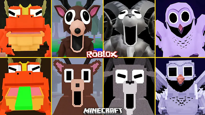 ROBLOX 99 Nights in the Forest ALL JUMPSCARES vs MINECRAFT #3