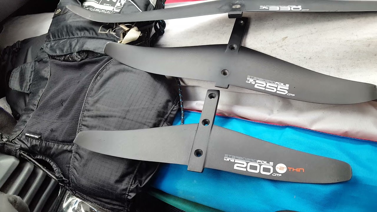 Starboard foil rear wing 200 cm2 thin -2° Slalom / Speed | First 