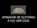 Afinador de guitarra a 432 hz