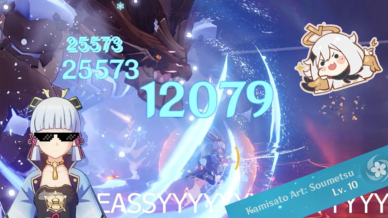 Crowned Ayaka vs  World bosses (Too Easy!!)