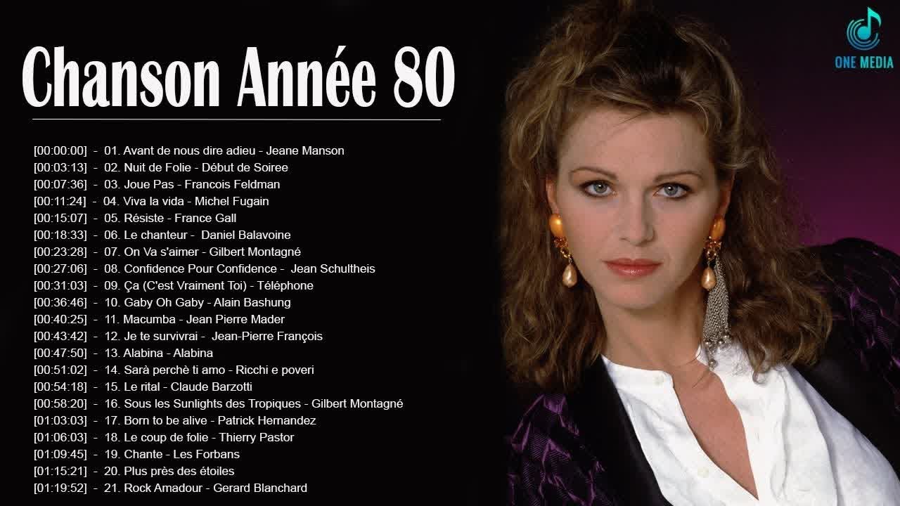 Chanson Francaise Année 80 ♫ La Compil des Années 70 ♫ Les Plus Belles