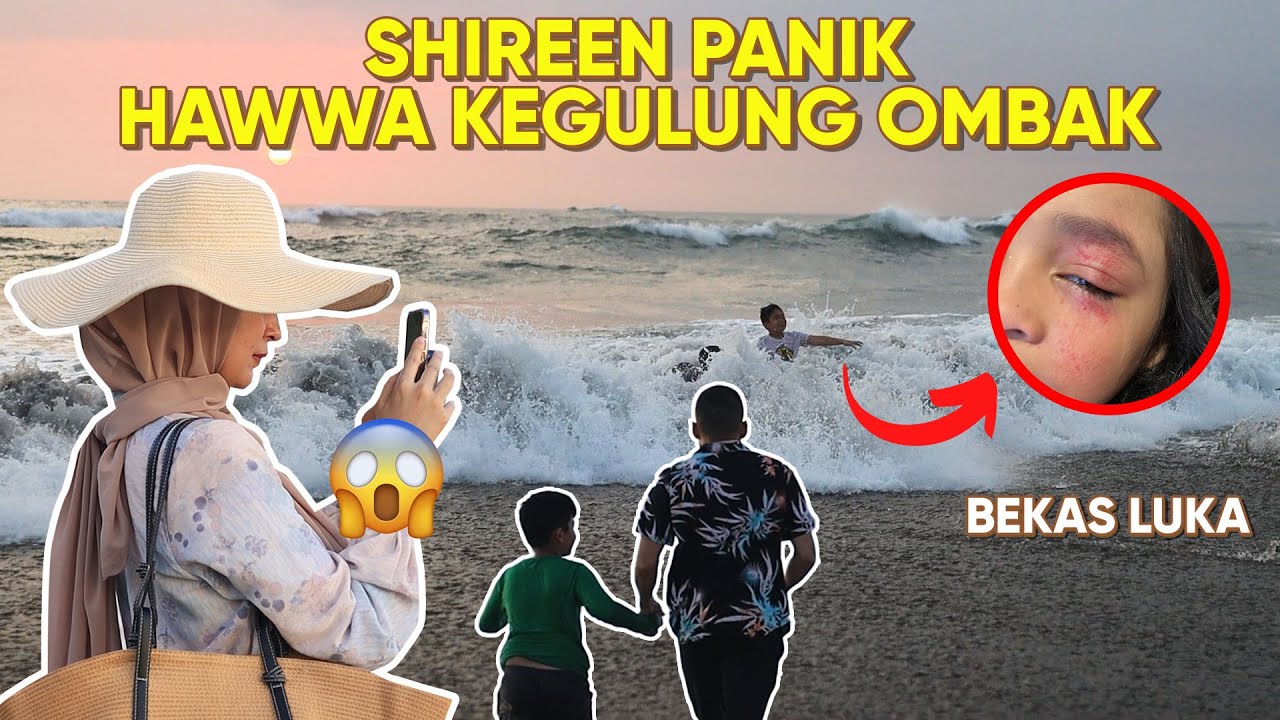 LIBURAN KE BALI, HAWWA KEGULUNG OMBAK SAMPE LUKA !!!