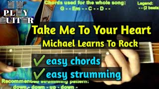 Video thumbnail of "Take Me To Your Heart by Michael Learns To Rock guitar tutorial"