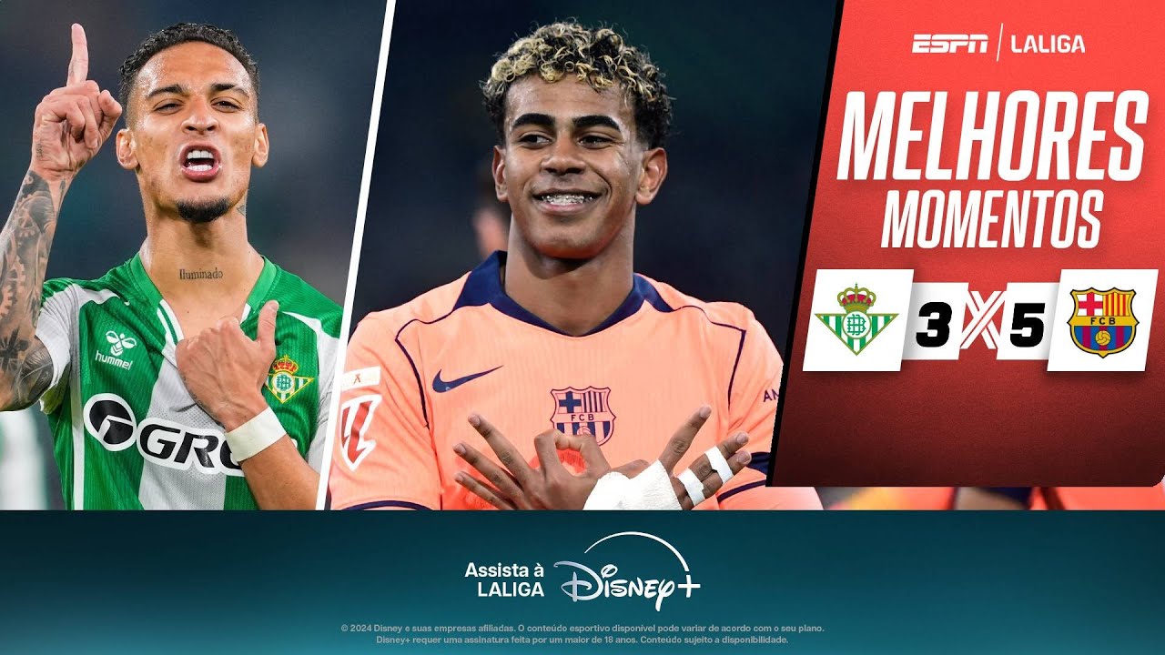 CHUVA DE GOLS! ANTONY FAZ, MAS FERRAN E YAMAL COMANDAM VITÓRIA DO BARCELONA CONTRA O BETIS EM LALIGA