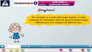 Ch 2 | Sophy Publication | Tech World Computer | Class 02 | How Does A Computer Work | For children