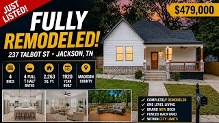 Fully Remodeled Historic Home in Jackson TN | 4 Beds + 4.5 Baths