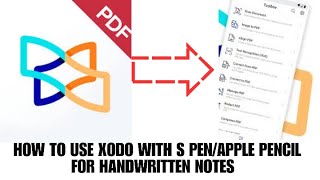HOW TO USE XODO WITH S PEN/APPLE PENCIL FOR HANDWRITTEN NOTES screenshot 5