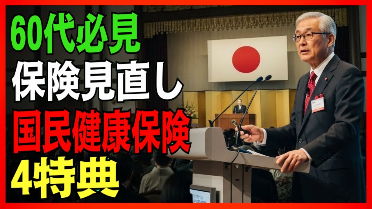 【衝撃】60代必見！民間保険を見直す前に知るべき！2026年国民健康保険の超お得制度4選 