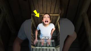 A Bear Came Out of the Toilet… She Survived 😳🐻