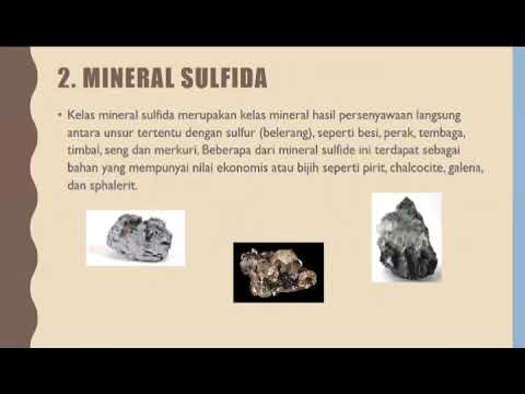 GOLONGAN MINERAL : NATIVE ELEMENT, SULFIDA, HALIDA, OKSIDA, HIDROKSIDA, SULFAT, FOSFAT, DAN SILIKAT.