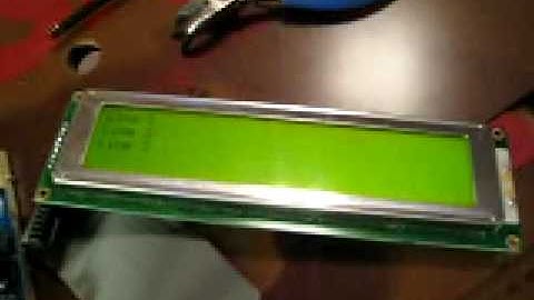 Arduino 40x4 LCD