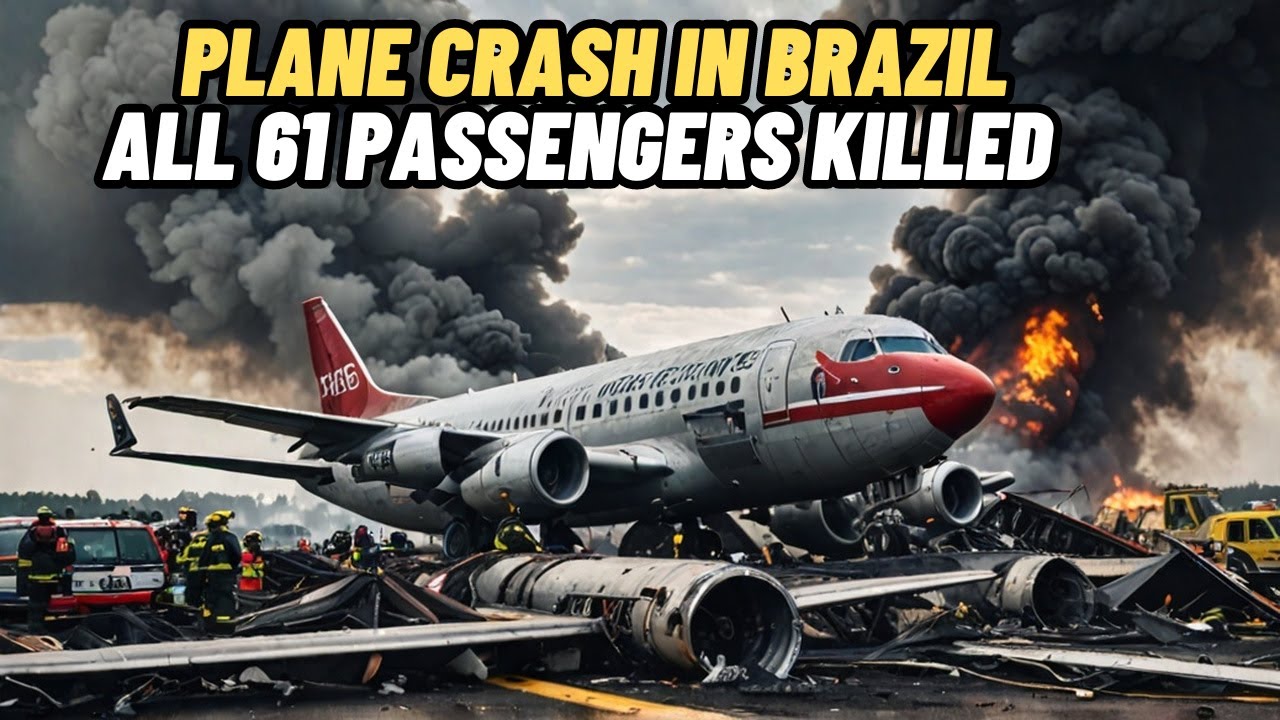Terrifying Plane Crash in Brazil - All 61 Passengers Killed (2024 ...