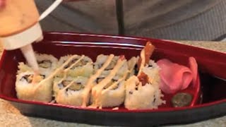 طريقه السوشي بالربيان تمبورا Shrimp tempura sushi roll !