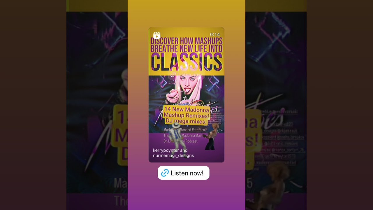 Madonna's Mashed Potatoes 5  vs Michael Jackson - #mashup #madonnamusic #dj #madonnaremix #podcast