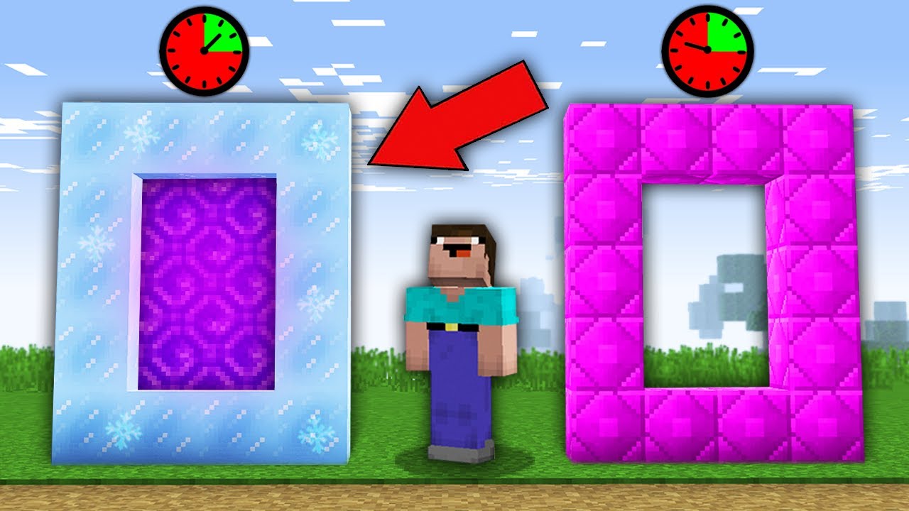 Minecraft NOOB vs PRO : THIS ICE PORTAL VS MAGIC PORTAL ACTIVATED ONLY ...