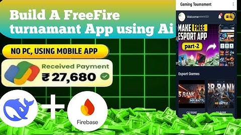 How to Build a Free Fire Tournament App Using AI | User & Admin Panel | Step-by-SteStep-by-Step